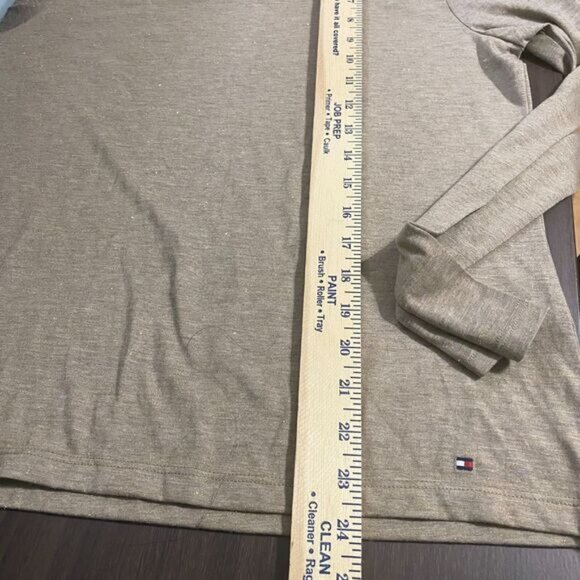 Tommy Hilfiger Women's Shiny Long Sleeve Lurex Twist Front Knit Top Size L New - Picture 9 of 15